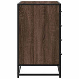 Drawer Cabinet Brown Oak 70x41x70 cm Engineered Wood 849083