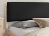 Bed Frame with Upholstered Headboard Black 180 x 200 cm 877821