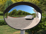 Outdoor Convex Traffic Mirror Black 60 cm Polycarbonate 153080