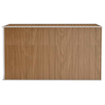 Wall-mounted Garden Shed Brown 118x288x178 cm Galvanised Steel 316228