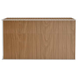 Wall-mounted Garden Shed Brown 118x288x178 cm Galvanised Steel 316228