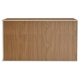 Wall-mounted Garden Shed Brown 118x288x178 cm Galvanised Steel 316228