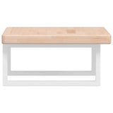 Basin Shelf Wall Mounted Steel and Solid Wood Oak 3302388