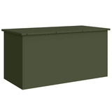 Outdoor Storage Box Olive Green 100 x 50.5 x 50 cm Steel 874563
