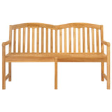 Handcarved Rose Bench 150.5 x 60 x 95 cm Solid Teak Wood 42030017