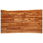 Dining Table with Live Edge 140x80x75 cm Solid Wood Acacia 353289