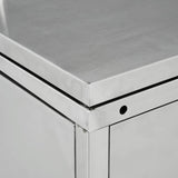 145381 Triple Wheelie Bin Shed 240 L Stainless Steel