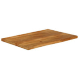 Table Top Live Edge 100x60x3.8 cm Solid Wood Mango 370598