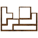 Wall Shelf Smoked Oak 96x12x64 cm Engineered Wood 840804