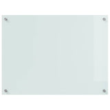 Kitchen Backsplash 2 pcs White 80 x 60 cm Tempered Glass 3415523