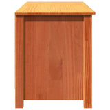 Storage Bench Wax Brown 110 x 38 x 45.5 cm Solid Pine Wood 869910
