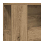 Headboard Cabinet Artisan Oak 100x18.5x102.5 cm Engineered Wood 856877