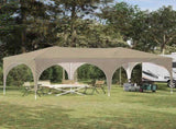 Pop-up Party Tent 575 x 288 x 245 cm Cream Oxford Fabric 42019878