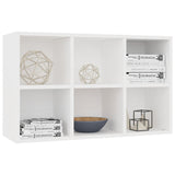 800342 Book Cabinet/Sideboard White 66x30x98 cm Engineered Wood
