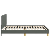 Children's Bed Frame with Headboard Dark Grey 90 x 190 cm 42010995