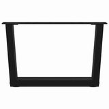 Coffee Table Legs V-Shape 2 pcs Black 60x cm Steel 4012612