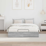 Ottoman Bed Frame Grey Sonoma 193 x 140 x 25 cm Engineered Wood 3409274