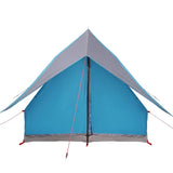 Family Tent with Roof Blue and Grey 220 x 220 x 184 cm 4100674