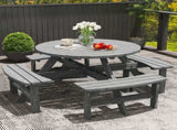 8-Seater Wooden Picnic Set-Fir Wood T3398P318663