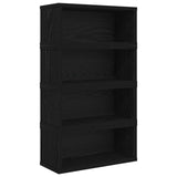 CD Storage Rack 4 pcs Black Oak 40 x 17 x 17 cm Engineered Wood 8012711