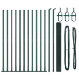 Welded Wire Fence with Concrete Base 25 x 1.6 m 3352453