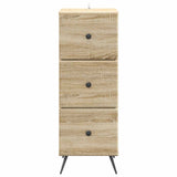 Drawer Cabinet Sonoma Oak 33 x 34.5 x 90 cm Engineered Wood 895537