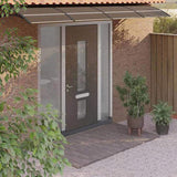 Door Canopy Black 350x75 cm Polycarbonate 153593