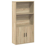 Bookcase Sonoma Oak 60x24x120 cm Engineered Wood 860420