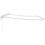 Awning Frame with LED Strip Lights White 500 x 300 cm Aluminium 313223