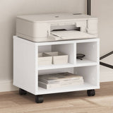 Printer Stand with Wheels White 41x32x34,5 cm 840611