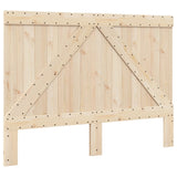 Bed Frame without Mattress Grey 140x200 cm Solid Wood Pine 3281564