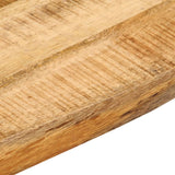Table Top 80x80x2.5 cm Live Edge Solid Wood Rough Mango 370362