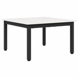 Coffee Table White 60 x 60 x 36 cm Solid Pine Wood 892760
