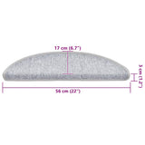 Self-adhesive Stair Mats 30 pcs 56 x 17 x 3 cm Non-Slip 3365736