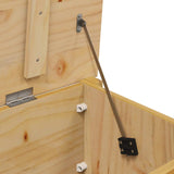 Storage Box HILL Honey Brown 90 x 40 x 45 cm Solid Pine Wood 42025031
