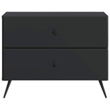 Bedside Cabinet Black 62 x 34.5 x 47.5 cm Engineered Wood 895466
