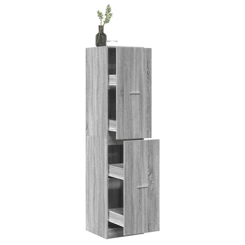 Apothecary Cabinet Grey Sonoma 40x41x174.5 cm Engineered Wood 3309650