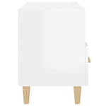 TV Cabinet High Gloss White 80x36x50 cm Engineered Wood 812588