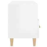 TV Cabinet High Gloss White 80x36x50 cm Engineered Wood 812588