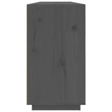 Sideboard Grey 100x40x75 cm Solid Wood Pine 820144