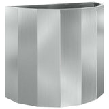 Planter Silver 60 x 30 x 50 cm Galvanised Steel 883722