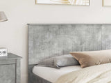 Headboard with Headboard Concrete Grey 180 cm Engineered wood 887729