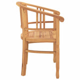 Chair 2 pcs Brown 63 x 58 x 89 cm Solid Teak Wood 42008383