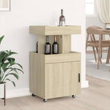 Bar Cart Sonoma Oak 50x41x89 cm Engineered Wood 848264