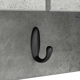 Wall-Mounted Coat Rack with Shelf Concrete Grey 80 x 20 x 30 cm 874342