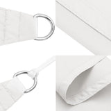 Sunshade Sail Oxford Fabric Rectangular 6x7 m White 135277