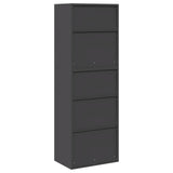 Storage Cabinet 2 pcs Black 60 x 40 x 175 cm Steel Lockable 3438753