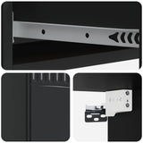 Wall-Mounted Side Table Wall-mounted Black 87.5 x 34.5 x 17 cm 899006