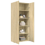Highboard Sonoma Oak 80x42.5x185 cm Engineered Wood 3281436