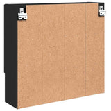 Mirror Cabinet with Door Black 59 x 17 x 55 cm Engineered Wood 883365